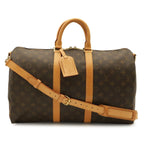 Louis Vuitton Monogram Keepall Bandouliere 45 Boston Bag Purse 2-Way