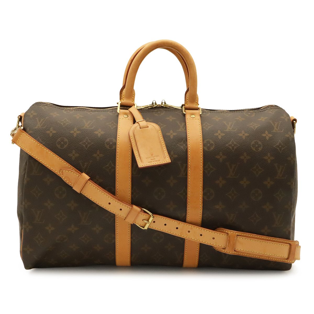 Louis Vuitton Monogram Keepall Bandouliere 45 Boston Bag Purse 2-Way