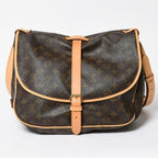 Louis Vuitton Saumur 35 Shoulder Bag Monogram Gold Vintage — view 2