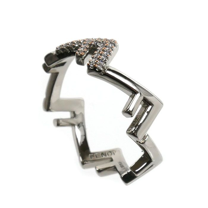 Fendi Stainless Steel Five Ring — view 2