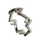 Fendi Stainless Steel Five Ring — view 2