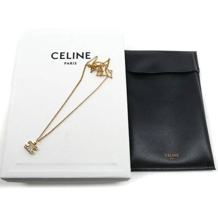 Celine Triomphe Rhinestone Necklace 38/40/42 — view 8