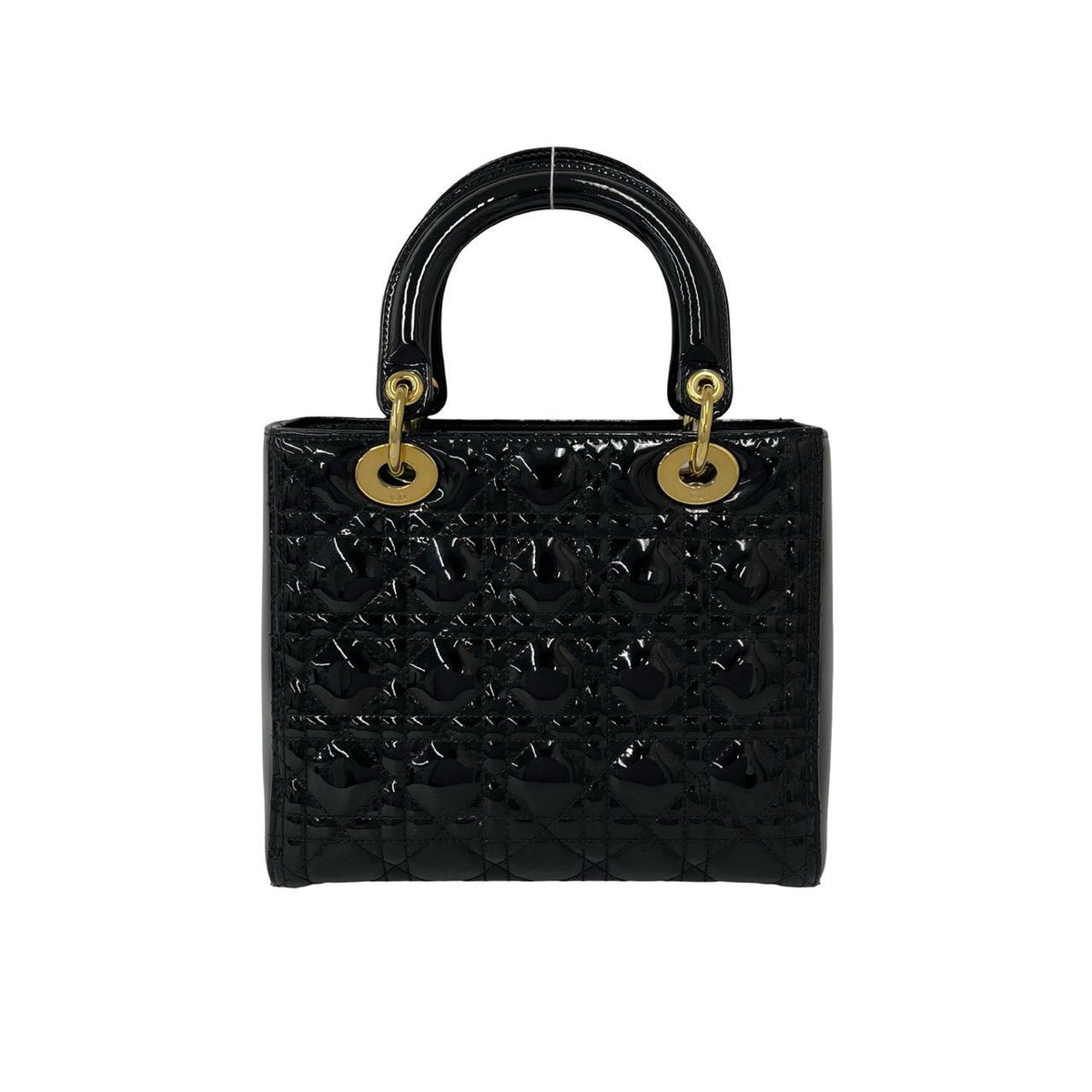 Dior Lady Cannage Stitch Leather 2-Way Shoulder Bag Black — view 3