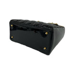 Dior Lady Cannage Stitch Leather 2-Way Shoulder Bag Black — view 8