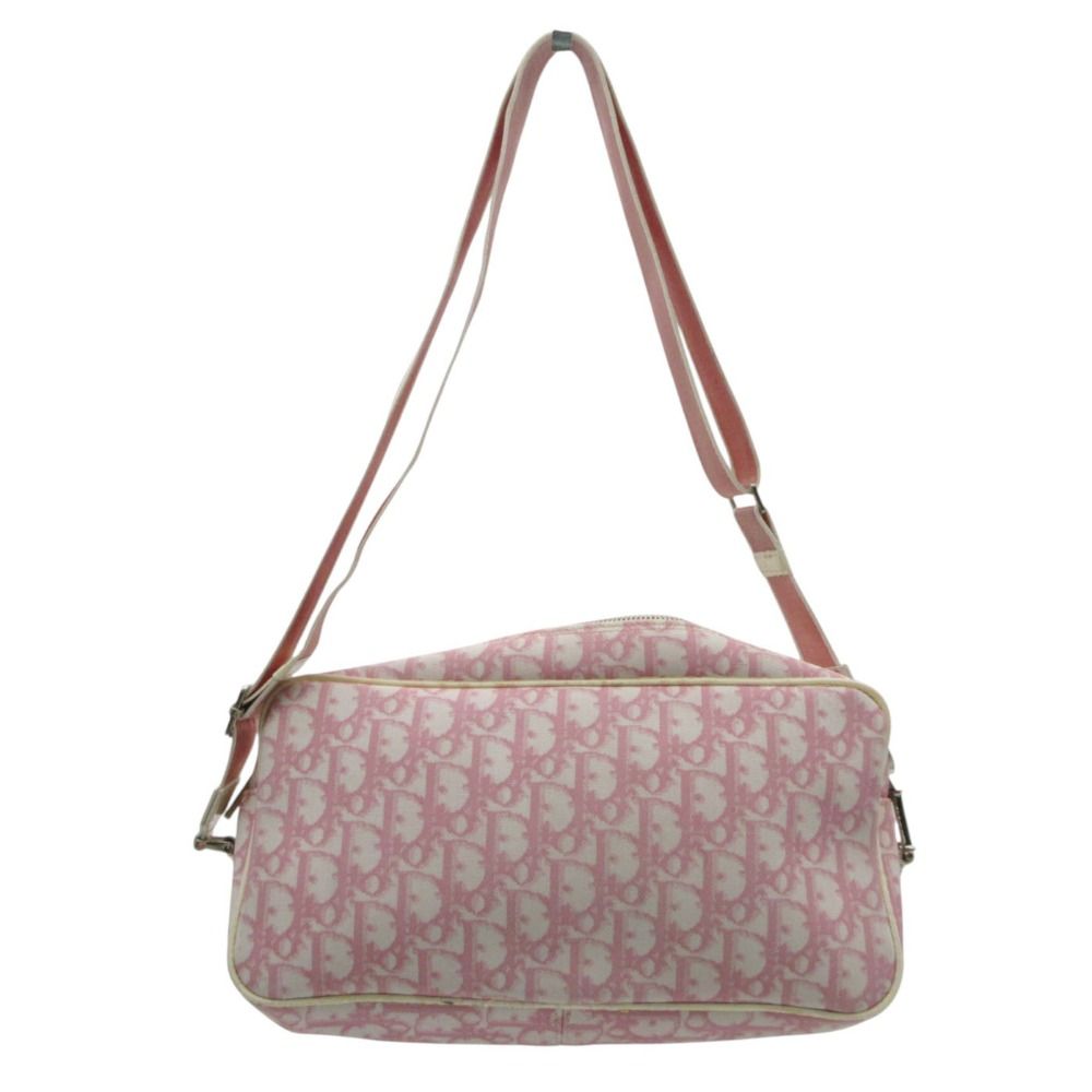 Dior Shoulder Bag Trotter Pattern Numbering Crossbody Purse Pink — view 2