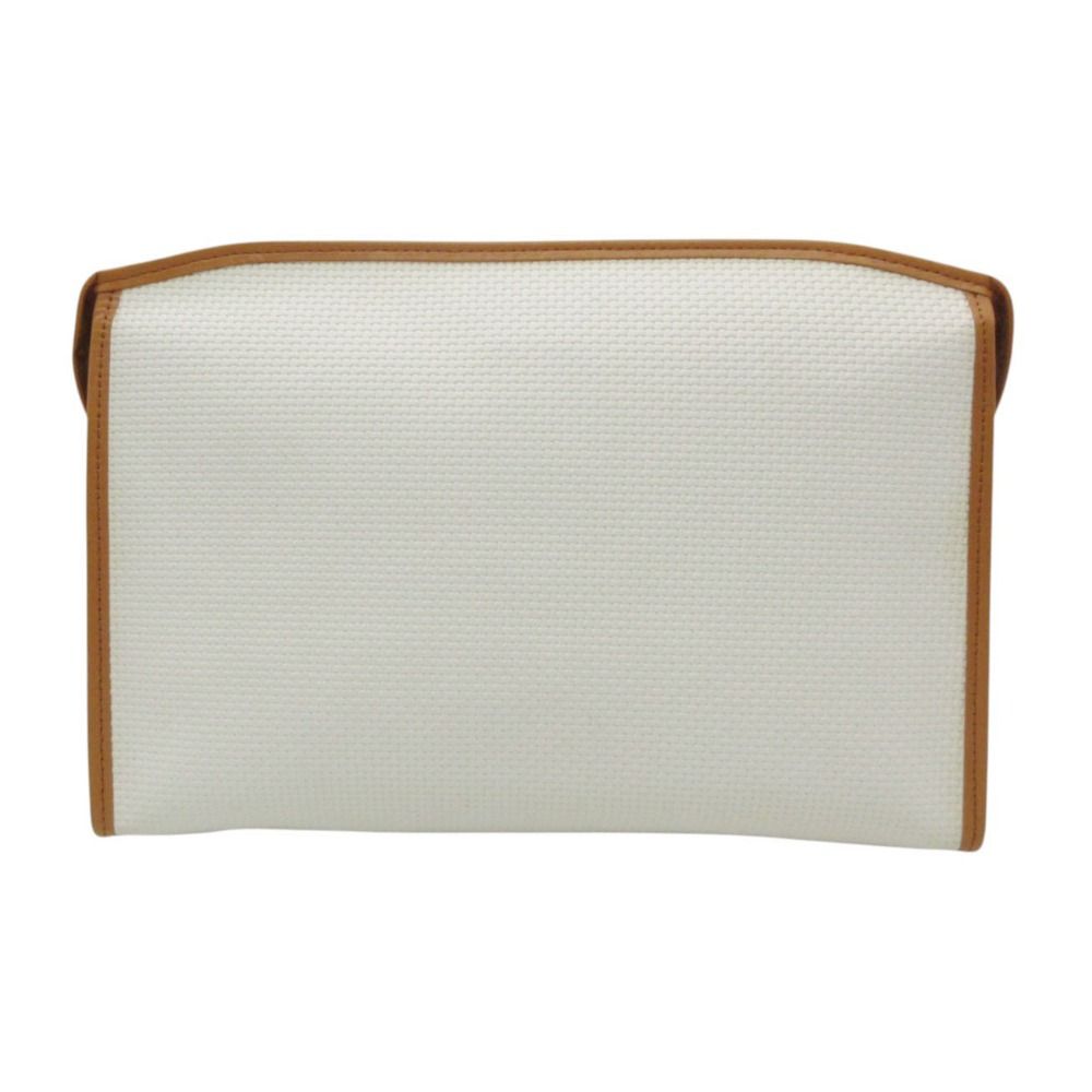 Saint Laurent Clutch Cassandra Logo Purse White — view 2