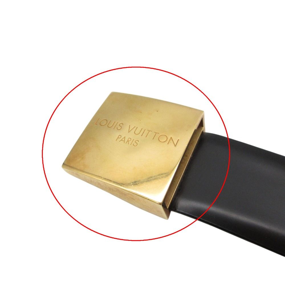 Louis Vuitton Belt Ceinture Carre Gold Black — view 3