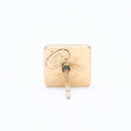 Chanel CC Logo Square Stud Earrings 02A Stamp Metal Gold — view 6