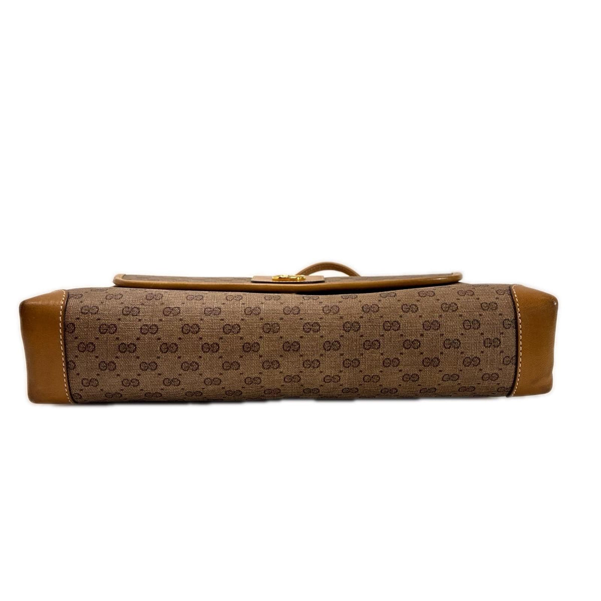 Gucci Shoulder Bag Micro GG Leather Gold — view 3