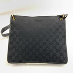 Gucci GG Canvas Shoulder Bag Black — view 3
