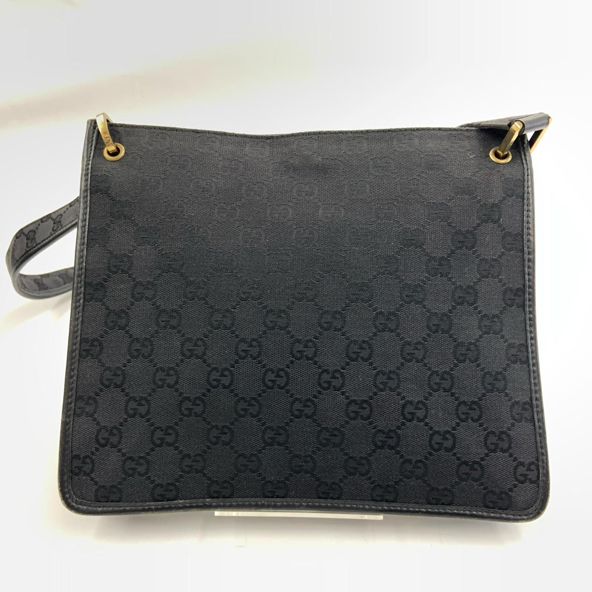 Gucci GG Canvas Shoulder Bag Black — view 3