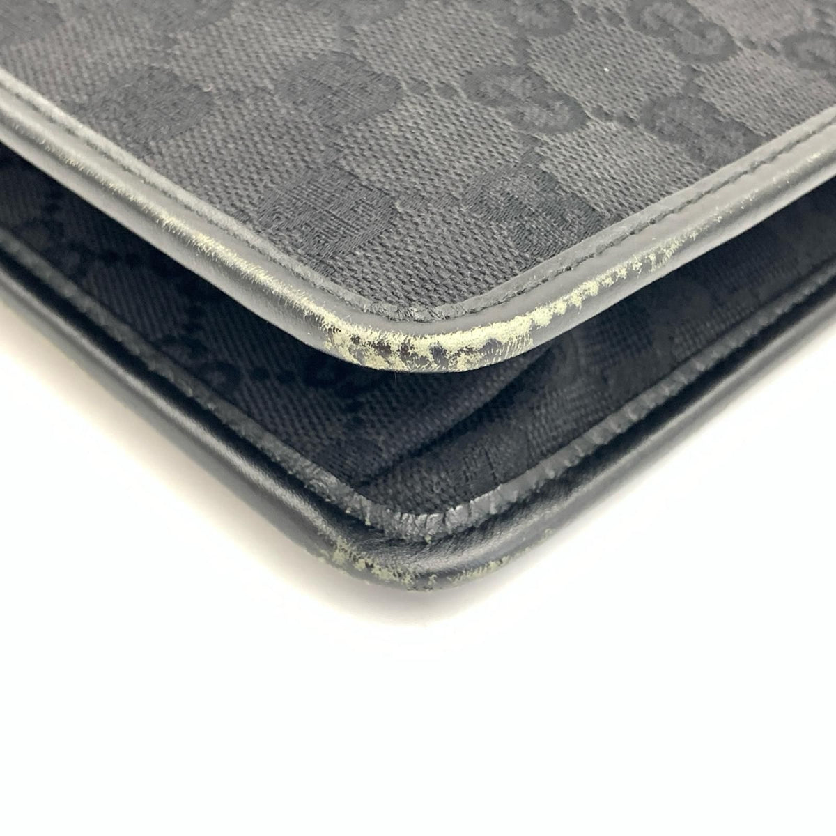 Gucci GG Canvas Shoulder Bag Black — view 6