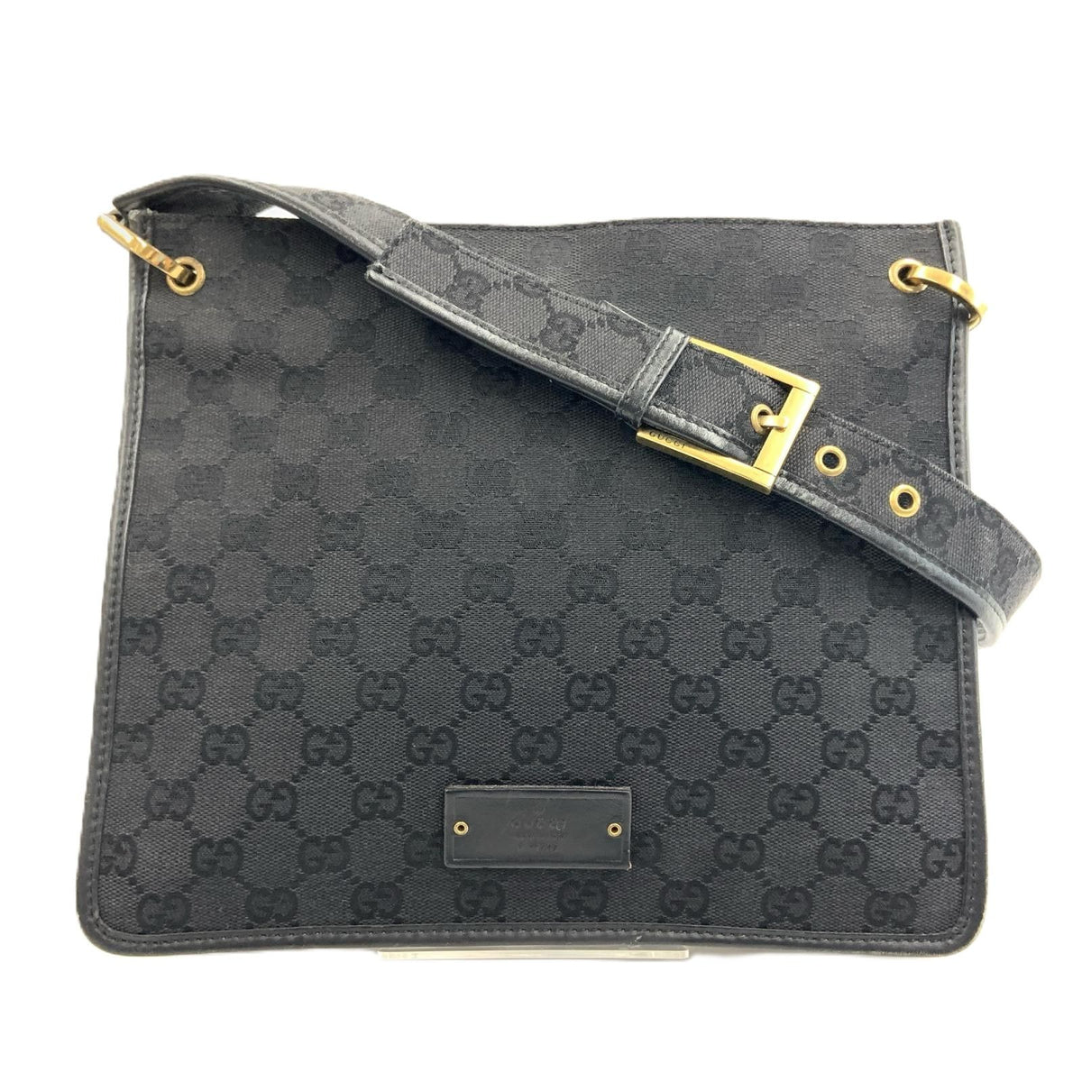Gucci GG Canvas Shoulder Bag Black