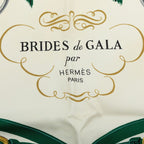 Hermes Carre 90 Brides de Gala Scarf Large Green Multicolor Silk — view 3