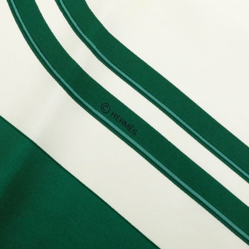 Hermes Carre 90 Brides de Gala Scarf Large Green Multicolor Silk — view 7
