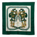Hermes Carre 90 Brides de Gala Scarf Large Green Multicolor Silk