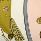 Hermes Carre 90 Spring Scarf Large Pink Multicolor Silk — view 5