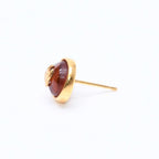 Chanel CC Logo Round Stud Earrings 99P Stamp Metal Resin — view 5