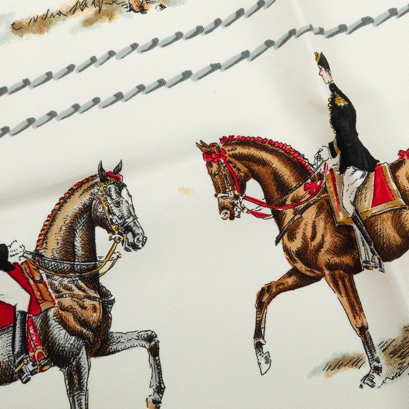 Hermes Carre 90 Cadre Noir Scarf Large Multicolor Silk — view 6