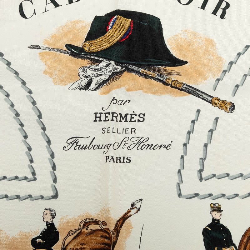 Hermes Carre 90 Cadre Noir Scarf Large Multicolor Silk — view 3