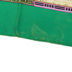 Hermes Carre 90 Tropiques Tropic Scarf Large Green Multicolor Silk — view 7