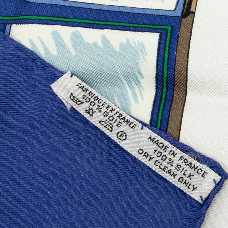 Hermes Carre 90 les Voitures Transformation Folding Canopy Carriage Scarf Large — view 6
