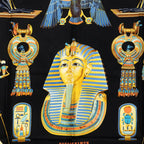 Hermes Carre 90 Tutankhamun Scarf Black Silk — view 2