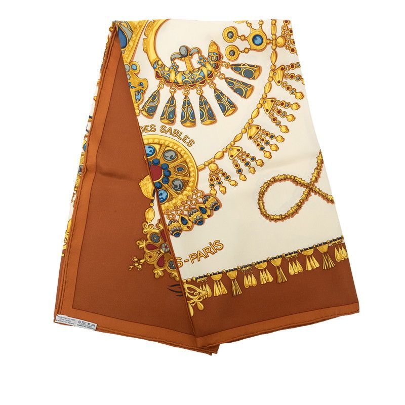 Hermes Carre 90 Parures Des Sables Desert Scarf Large Multicolor Silk — view 3
