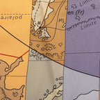 Hermes Carre 90 le Monde Est Vaste World Map Scarf Multicolor Silk — view 5