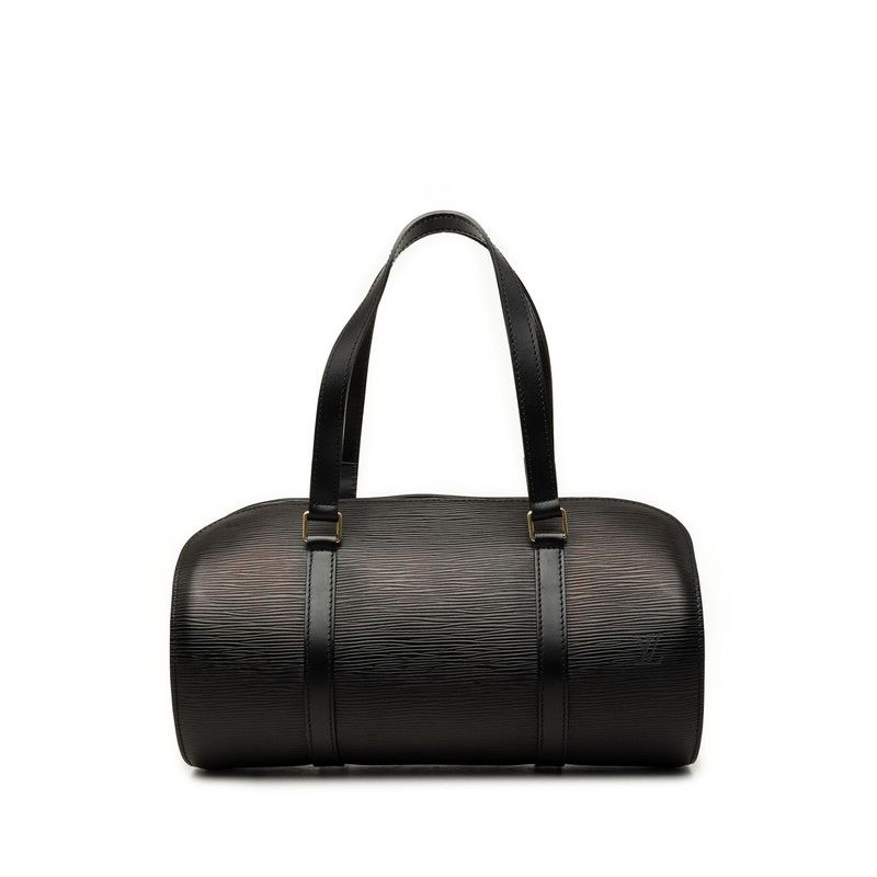 Louis Vuitton Epi Soufflot Handbag Noir Leather