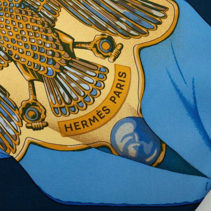 Hermes Carre 90 Soleil de Soie Silk Sun Scarf Large Multicolor — view 7
