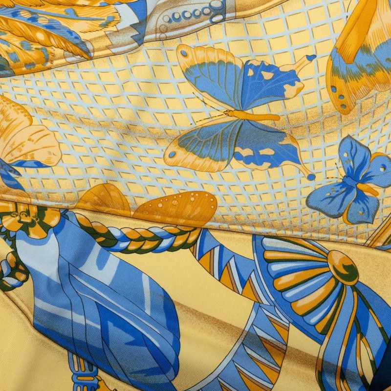 Hermes Carre 90 Soleil de Soie Silk Sun Scarf Large Multicolor — view 4