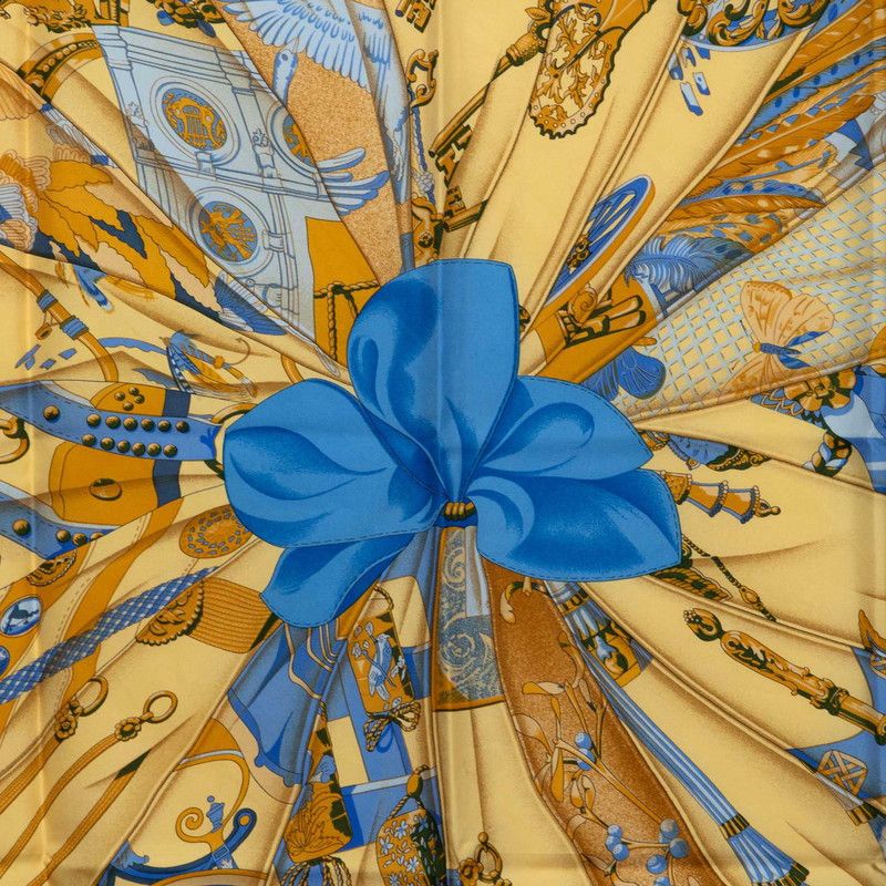 Hermes Carre 90 Soleil de Soie Silk Sun Scarf Large Multicolor — view 2