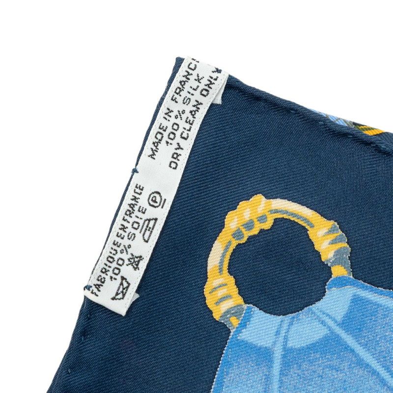 Hermes Carre 90 Soleil de Soie Silk Sun Scarf Large Multicolor — view 8