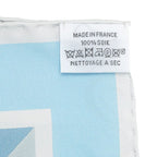 Hermes Carre 90 Brides Et Destin Scarf Large Blue Multicolor Silk — view 7