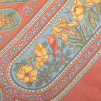 Hermes Carre 90 Silk Muslin Qalamdan Scarf Large Red Multicolor — view 6
