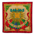 Hermes Carre 90 Carpe Diem Enjoy Your Day Scarf Large Format Red Multicolor Silk