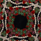 Chanel Pattern Scarf Large Black Multicolor Silk — view 2
