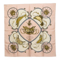 Hermes Carre 90 Spring Scarf Large Pink Multicolor Silk