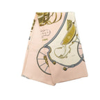 Hermes Carre 90 Spring Scarf Large Pink Multicolor Silk — view 6