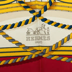 Hermes Carre 90 Grande Tenue Horse Formal Dress Scarf Large Multicolor Silk — view 7