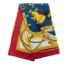 Hermes Carre 90 Grande Tenue Horse Formal Dress Scarf Large Multicolor Silk — view 8