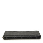 Louis Vuitton Monogram Eclipse Zippy Wallet Horizontal Zip Around Gray — view 3