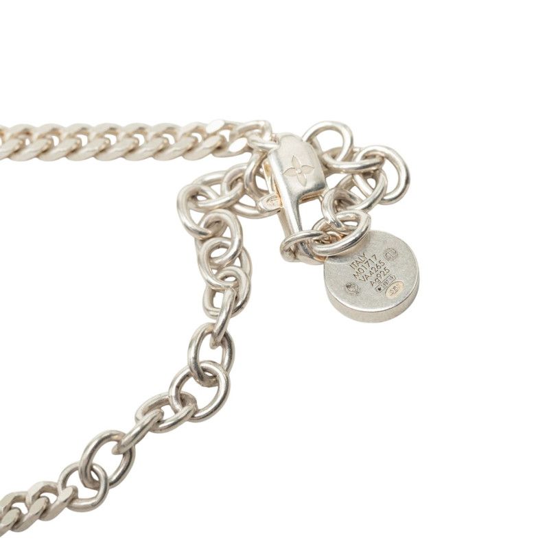 Louis Vuitton LV Spike Charm Necklace Silver — view 5