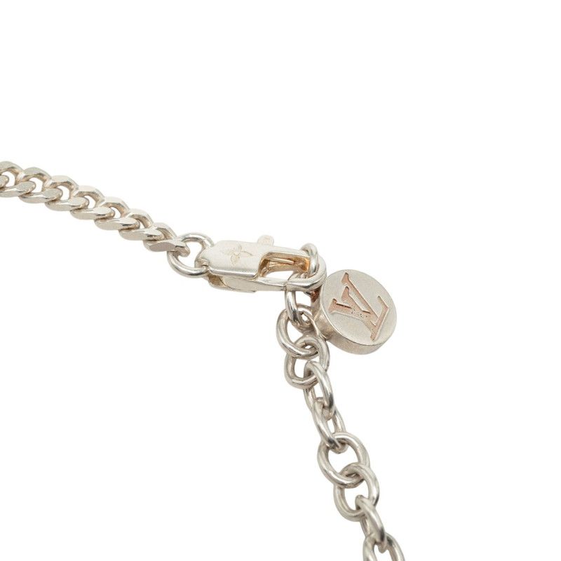 Louis Vuitton LV Spike Charm Necklace Silver — view 4