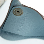 Hermes Calvi Ali Cyan Card Case Light Blue Veau Swift — view 7