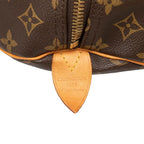 Louis Vuitton Monogram Keepall 60 Boston Bag Brown Leather — view 6
