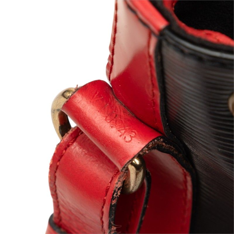 Louis Vuitton Epi Noe Bag Noir Castilian Red Leather — view 8