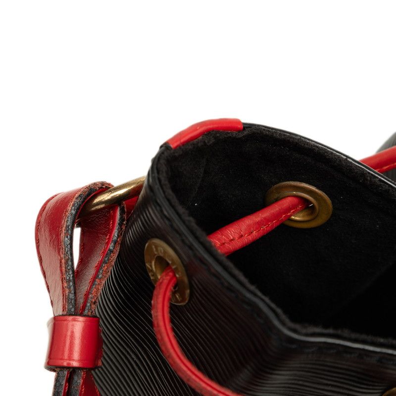 Louis Vuitton Epi Noe Bag Noir Castilian Red Leather — view 5