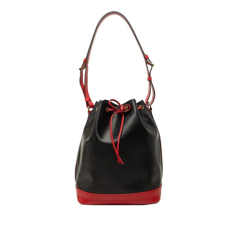 Louis Vuitton Epi Noe Bag Noir Castilian Red Leather